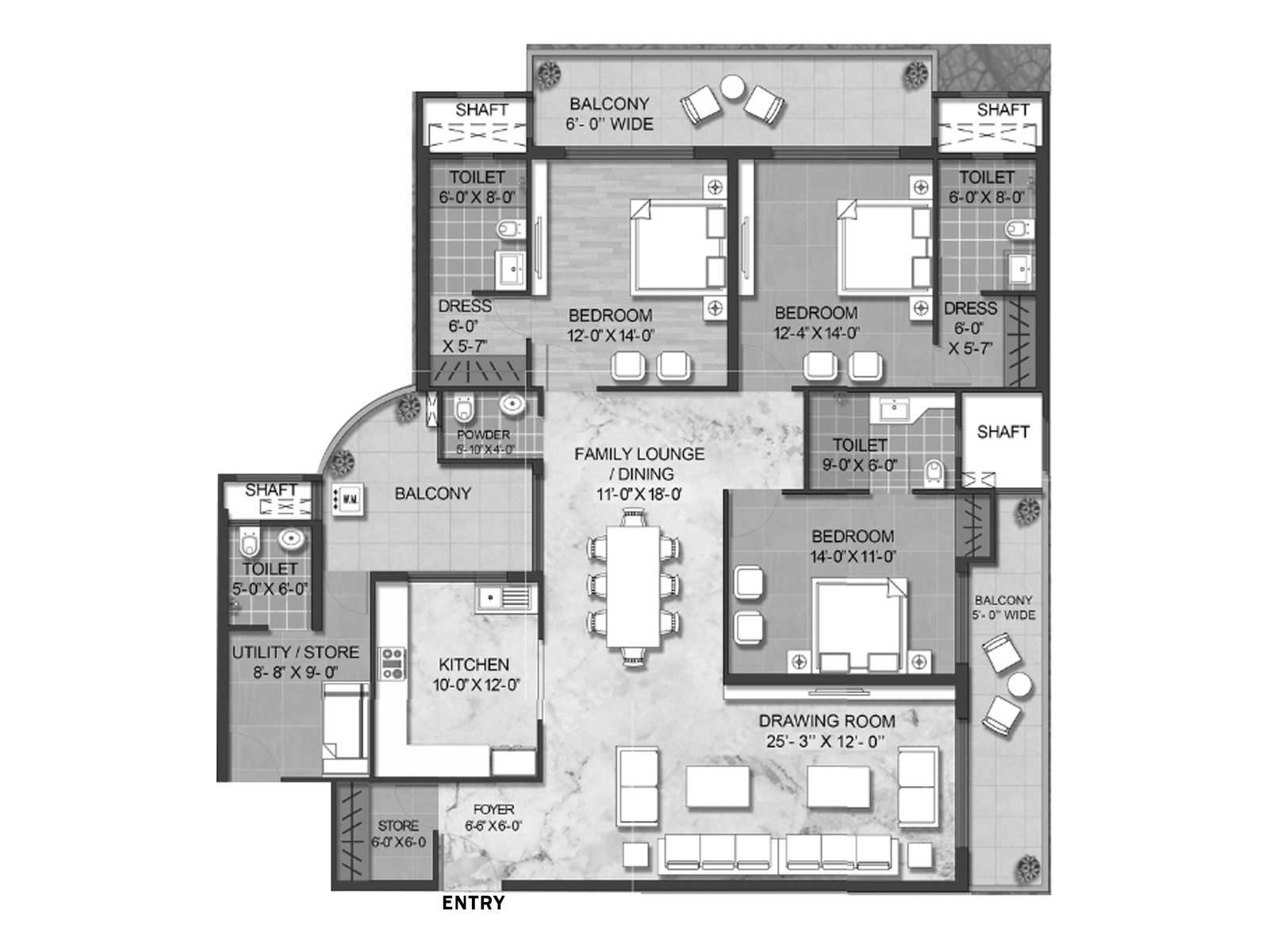 Iris Prime floor-plan-2680-3-bed-type-3